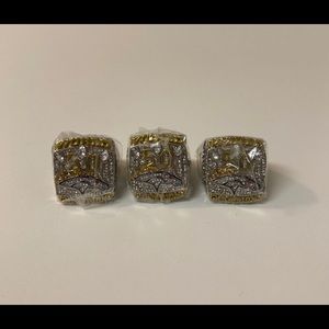 Lot of 3 Denver Broncos Championship Rings Sz 11